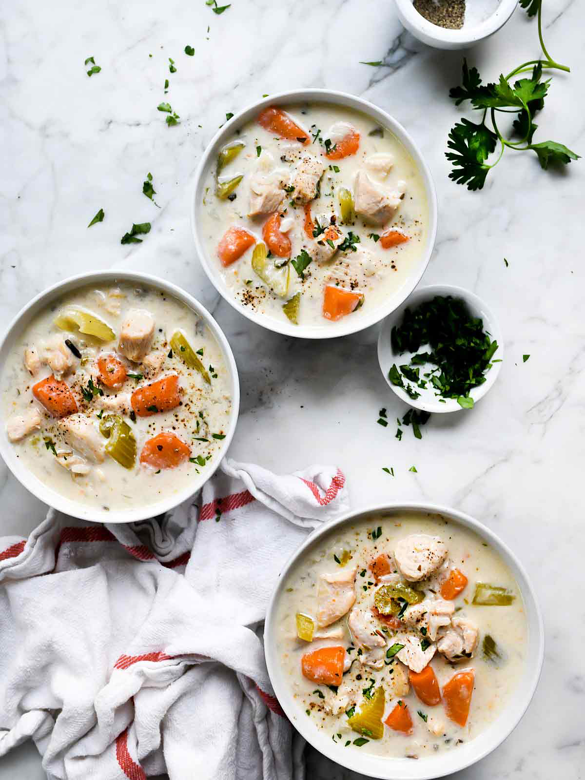 Creamy Chicken and Wild Rice Soup - Fed & Fit