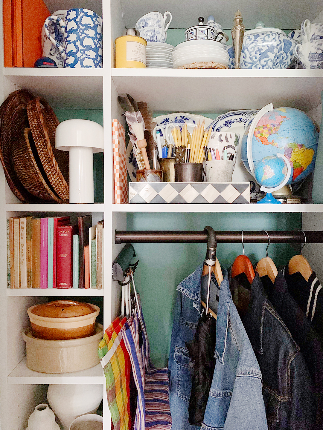 Our Style Editor's Front Hall Closet Features an Ingenious Spot