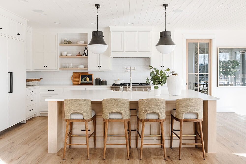 modern kitchen island farmhouse table