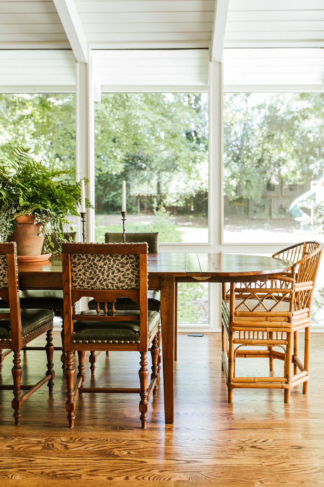 windowed dining room