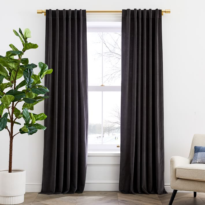 dark curtains fig tree