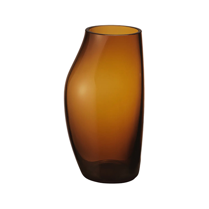 Sky Amber Glass Vase Georg Jensen
