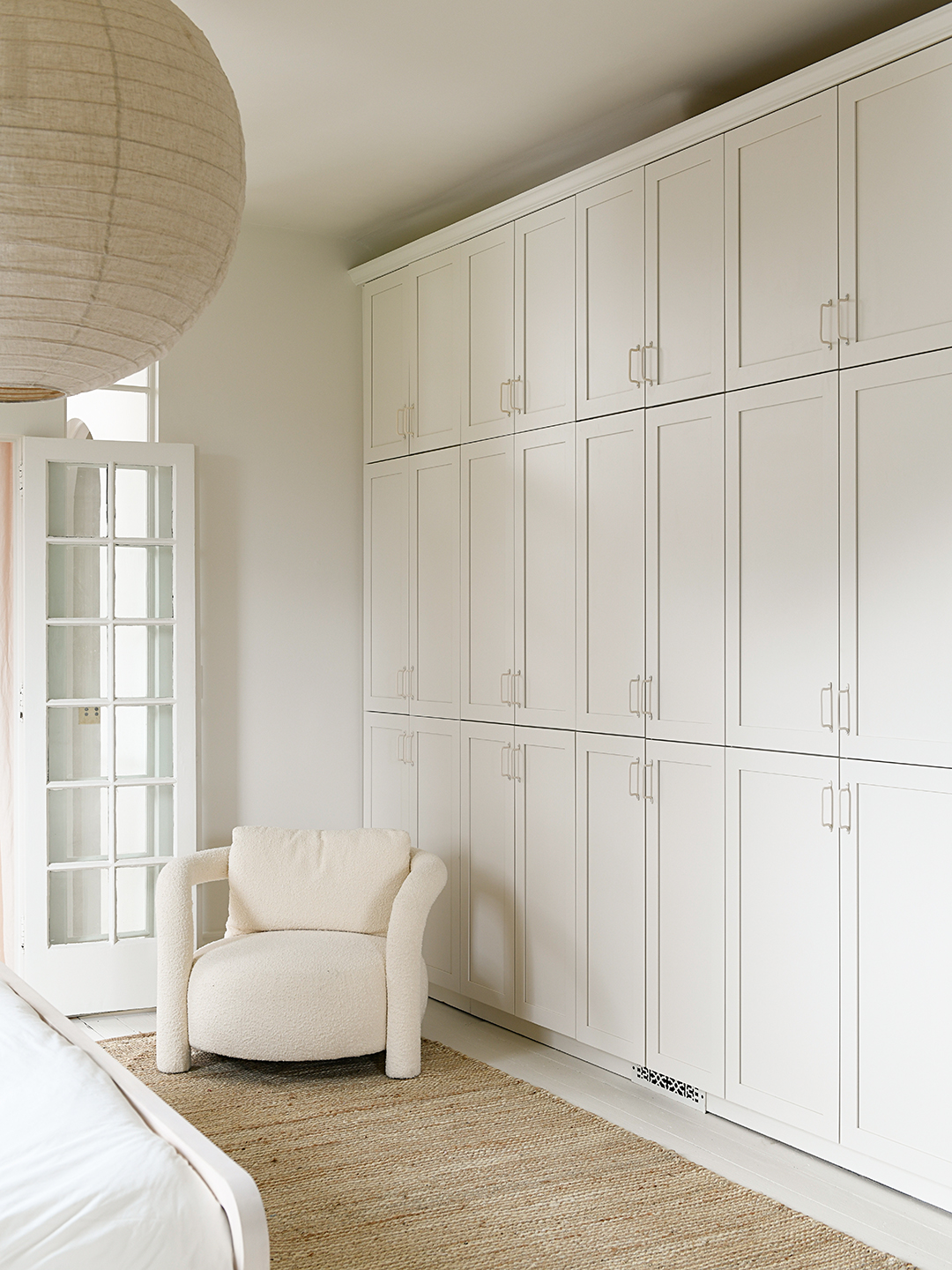 White closet in bedroom