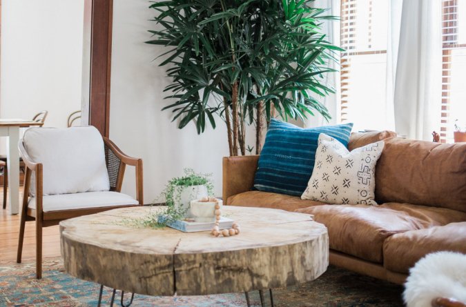 seating area in a living room