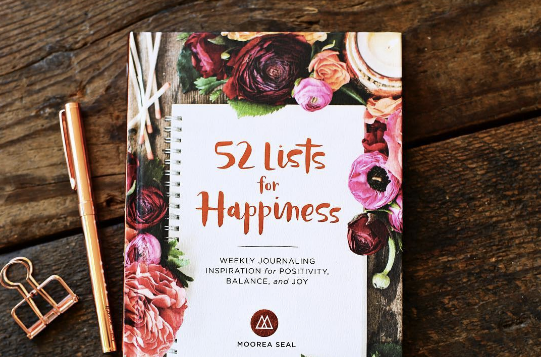 52 lists for happiness journal