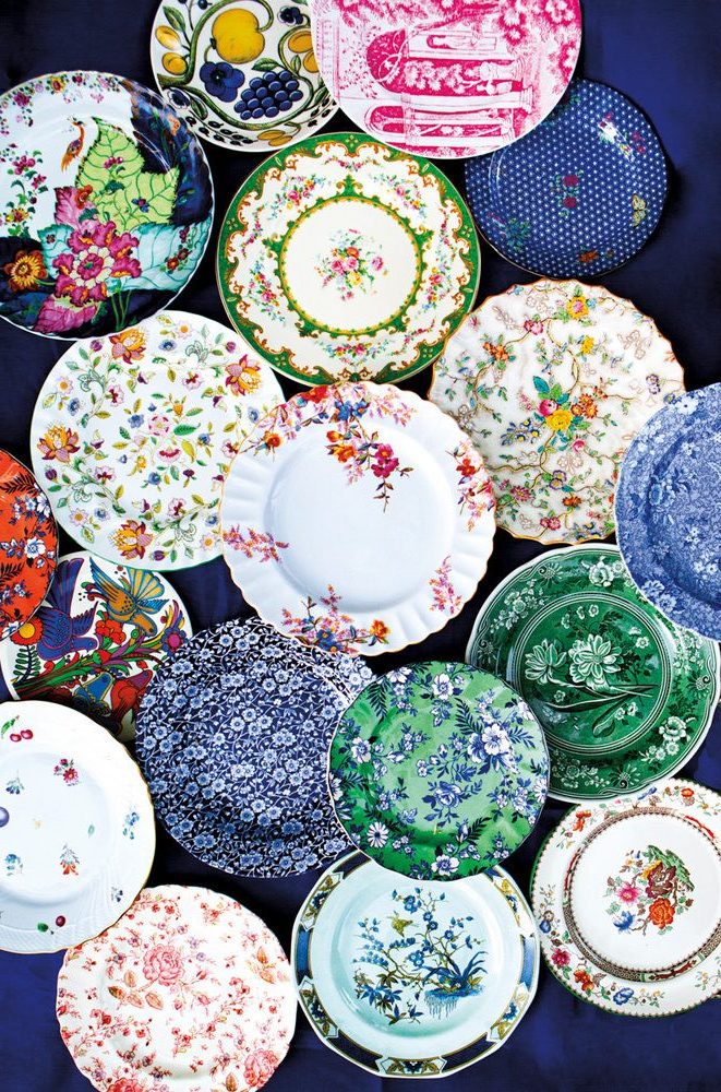 decorative plates in multiple colors