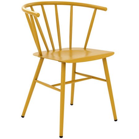 Novogratz Campbell Metal Cottage Chair in yellow