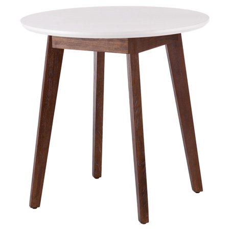Oden Dining Table with wood legs and white top