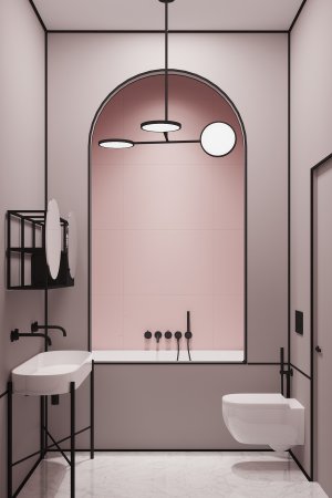 pink bathroom