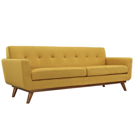  yellow tufted sofa