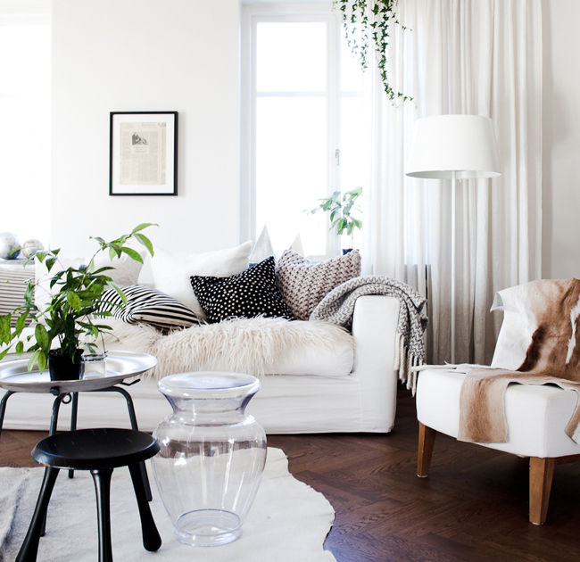 White Living room