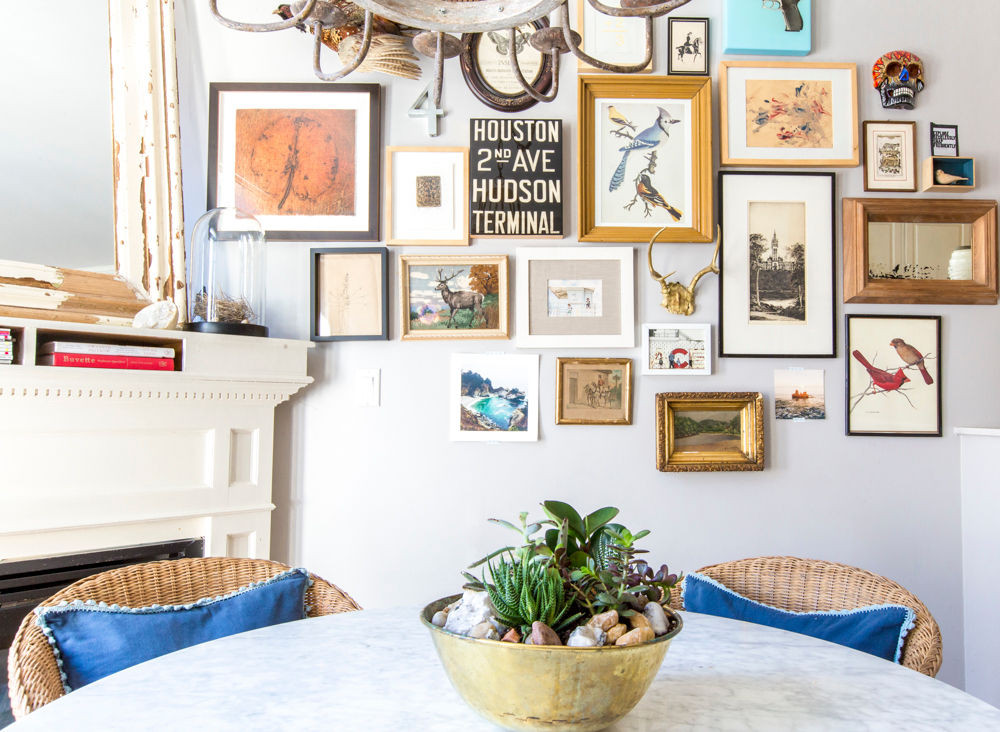 Gold and Taupe Dining room