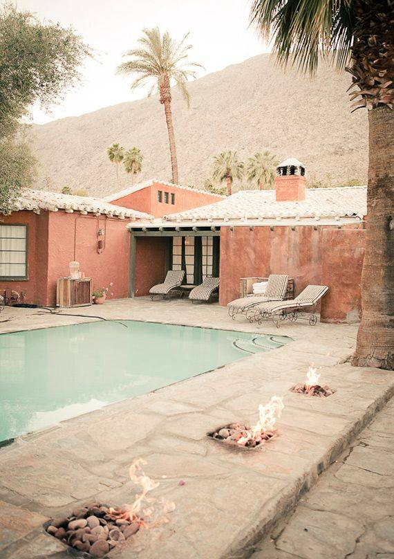 Pink and Taupe Patio