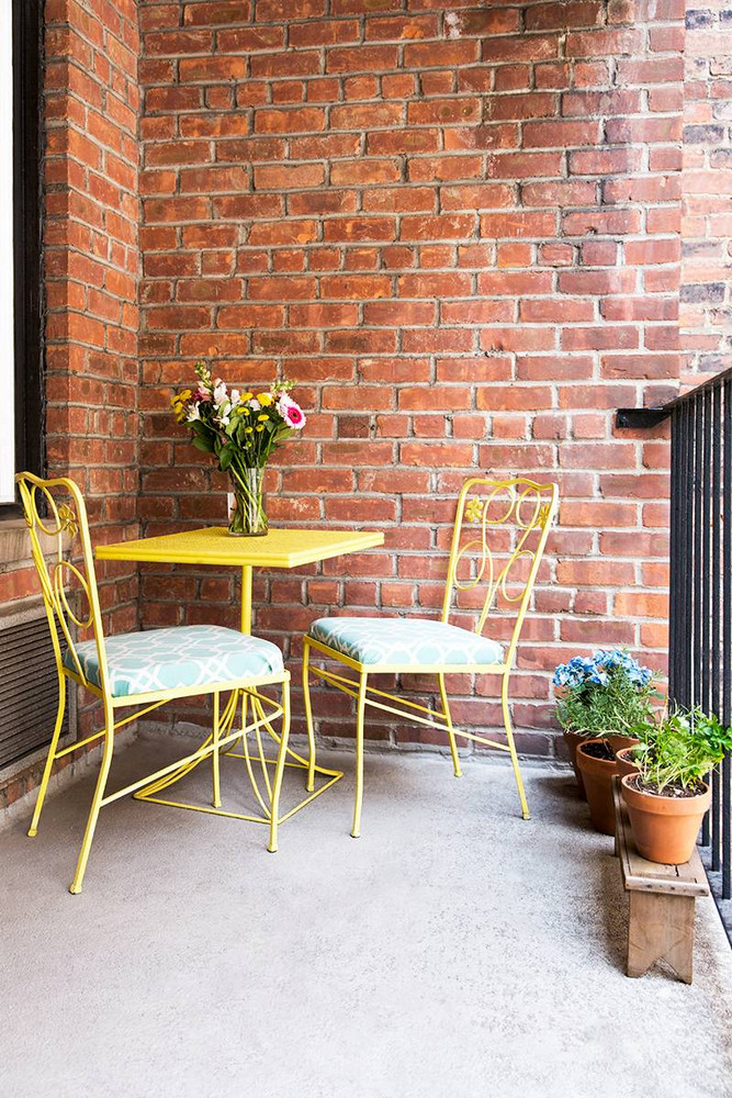 Brown and Yellow Patio