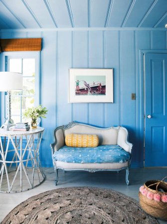 Blue and Yellow Entryway