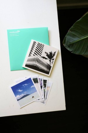 chatbooks photo printing individual snapshots on a table