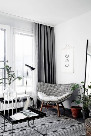 sf girl by bay white nook with gray and black chair