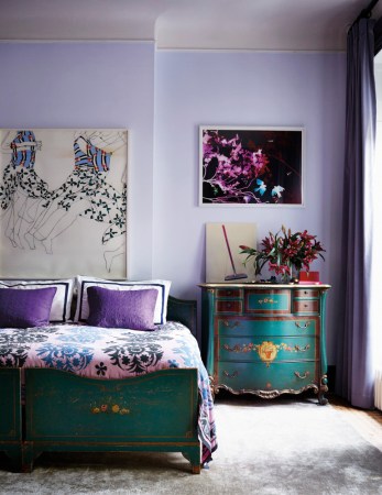 Blue and Purple Bedroom