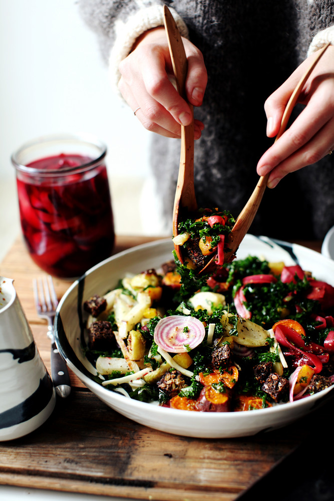 Sarah Britton’s Winter Rainbow Panzanella- My New Roots