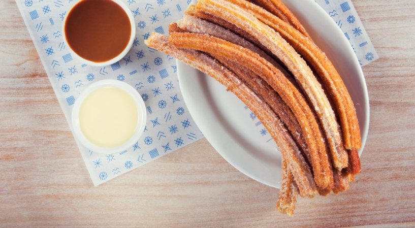 Churros at El Moro Churreria, Mexico City