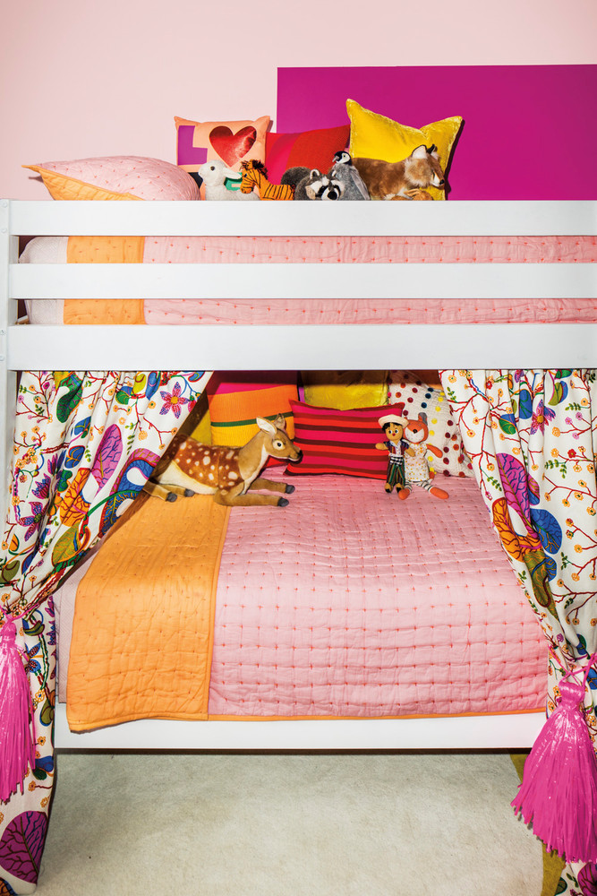 Pink and White and Yellow Kid's room