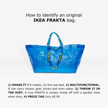 IKEA Hilariously Responds to Balenciaga’s Copycat Tote
