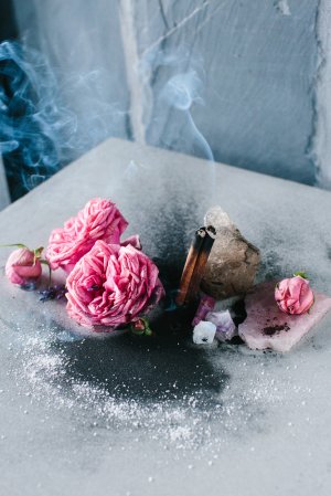 Black and Pink Bathroom