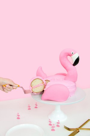 flamingo cake