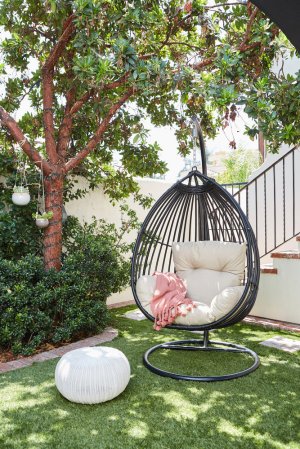 shay mitchell backyard alcove