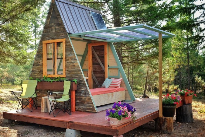 Tour an affordable, sustainable tiny cabin