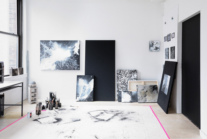 NYC Artist Studio Monochrome Decor