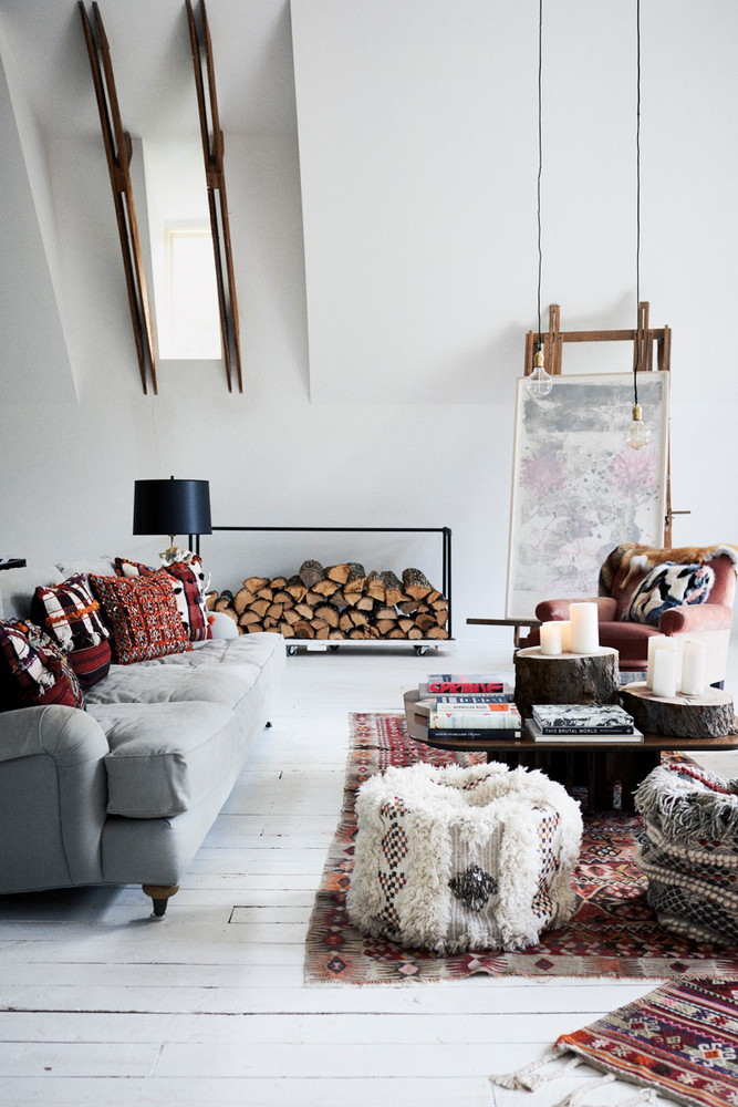 White Living room