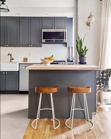 gray modern kitchen