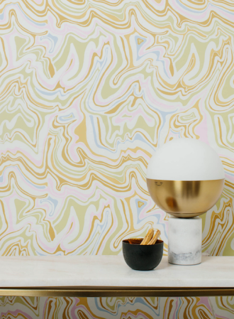 Spring Meets Nostalgia In This New Line of Removable Wallpaper