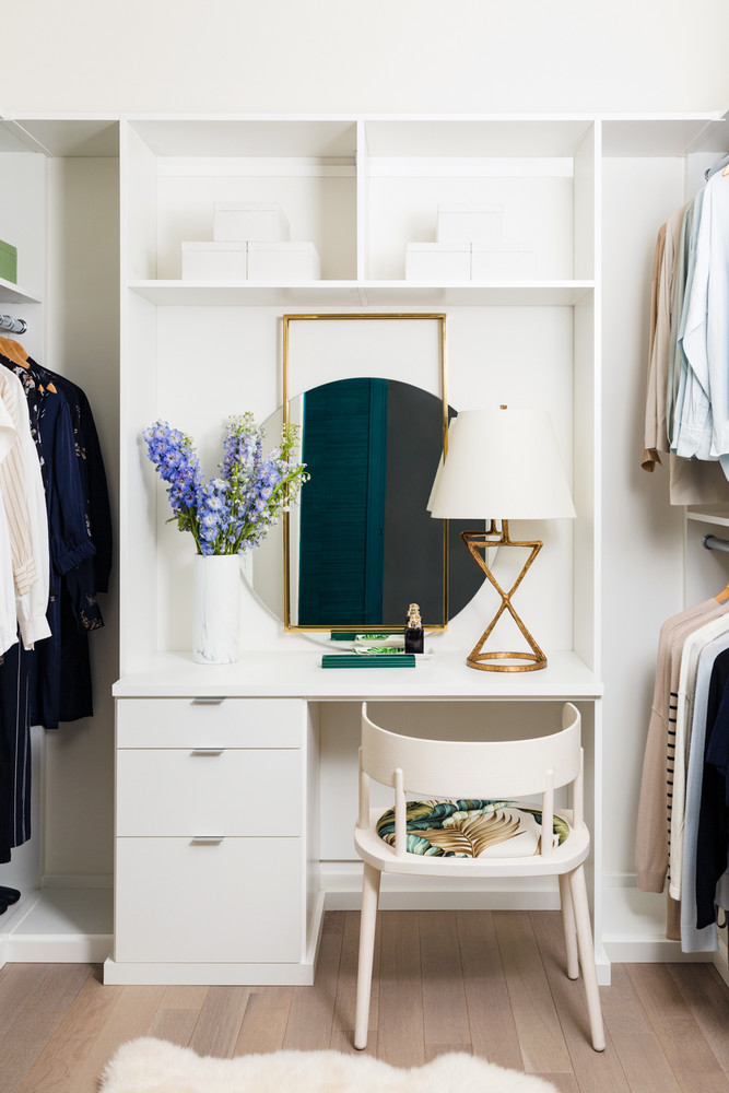 built in closet shelving