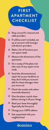 Your First Apartment Checklist Is Here