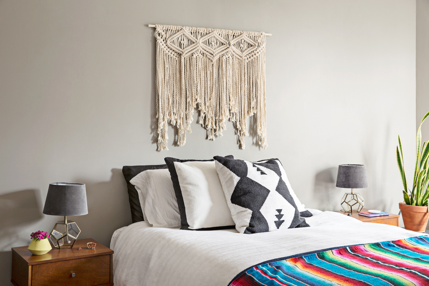 tribal decor in the bedroom