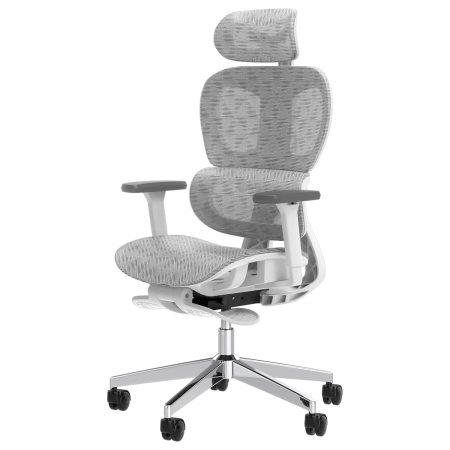  PatioMage Ergonomic Mesh Office Chair with 3D Adjustable Armrest, High Back Desk Computer Chair with Wheels White