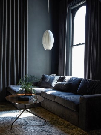 dark living room