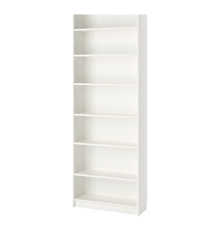  white bookcase