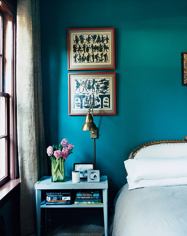 Blue and White Bedroom