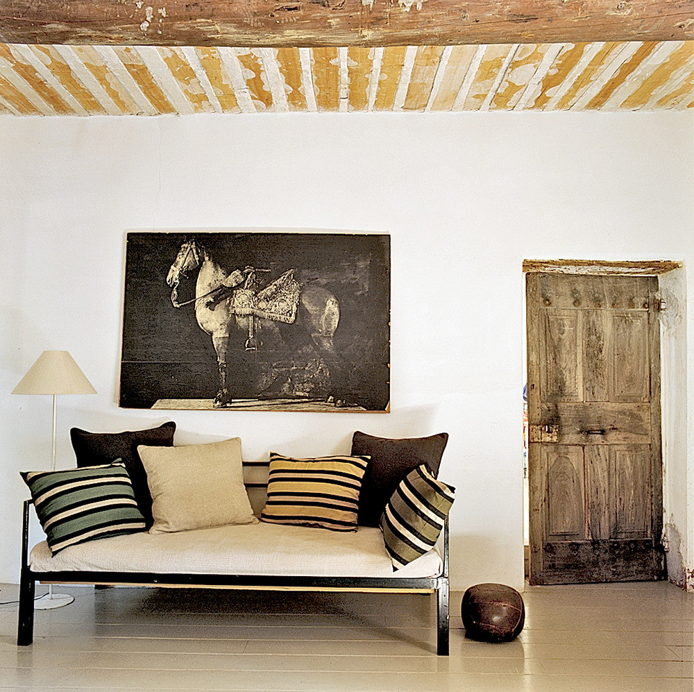 Black and Brown and Taupe and Wood Living room