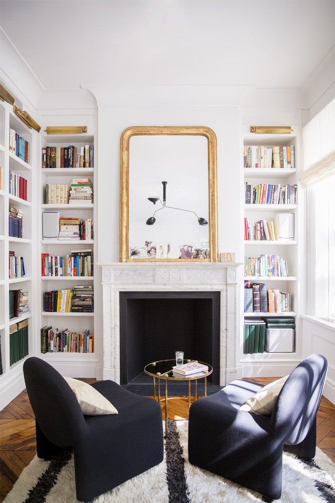 West Village Townhouse Alison Cayne White Living room