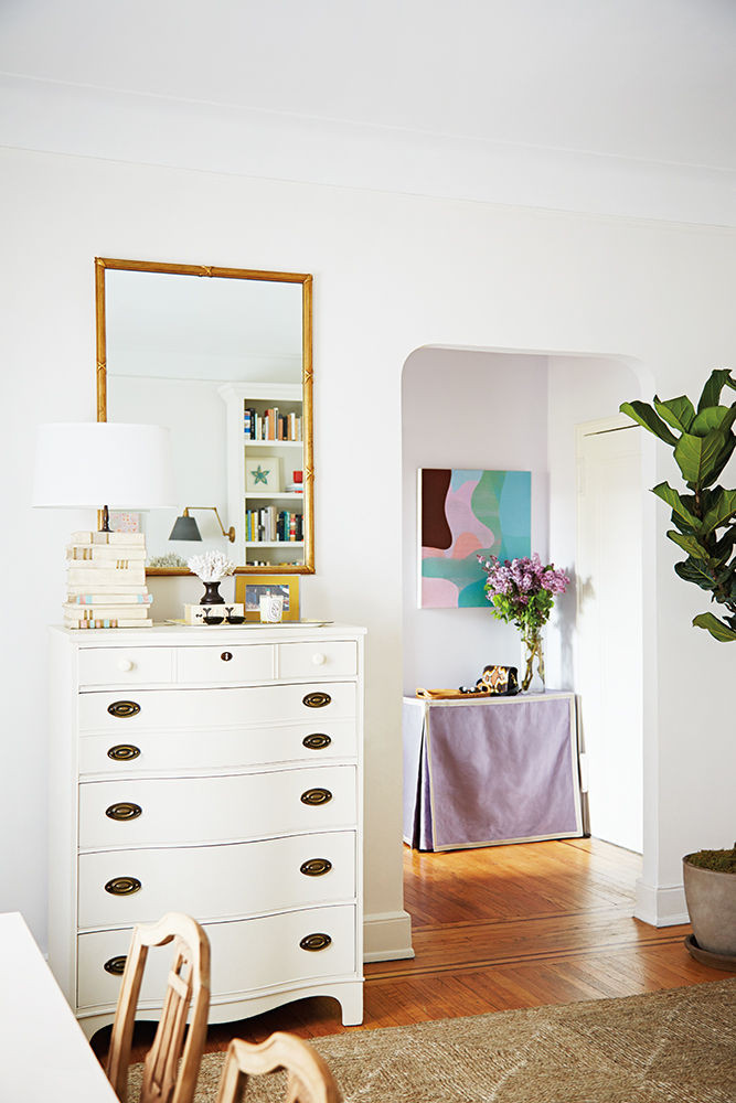 White Living room