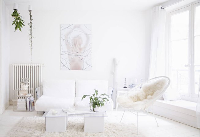 White Living room