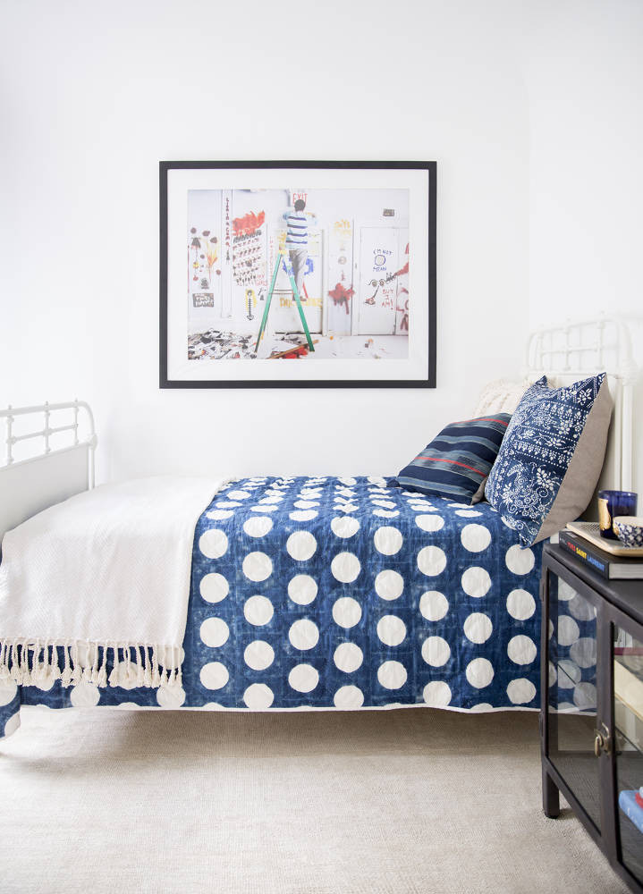 Anne Ziegler White and Blue Bedroom
