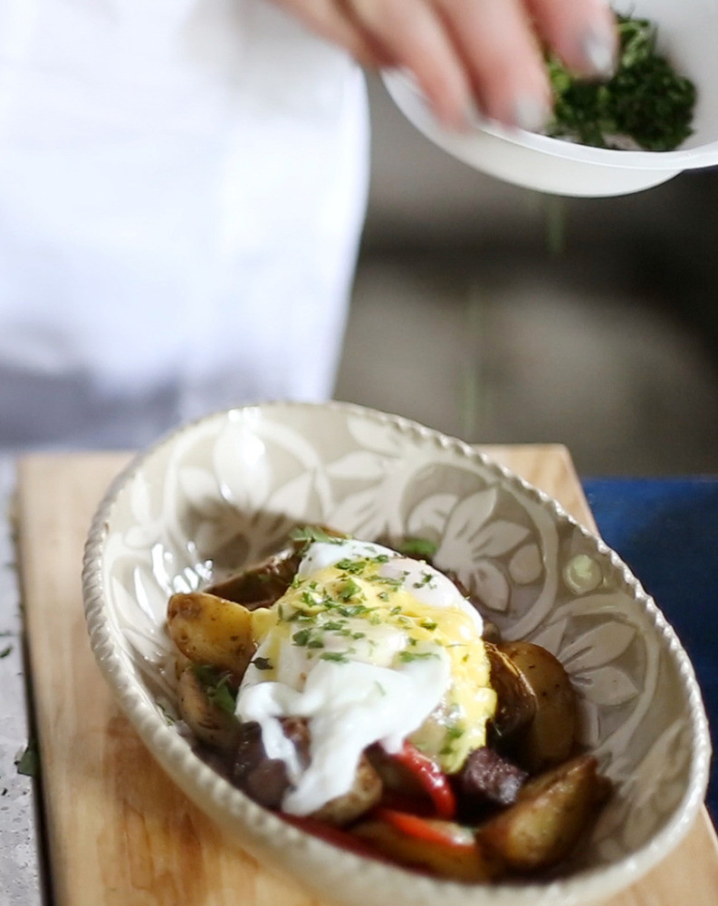 White and Wood Food