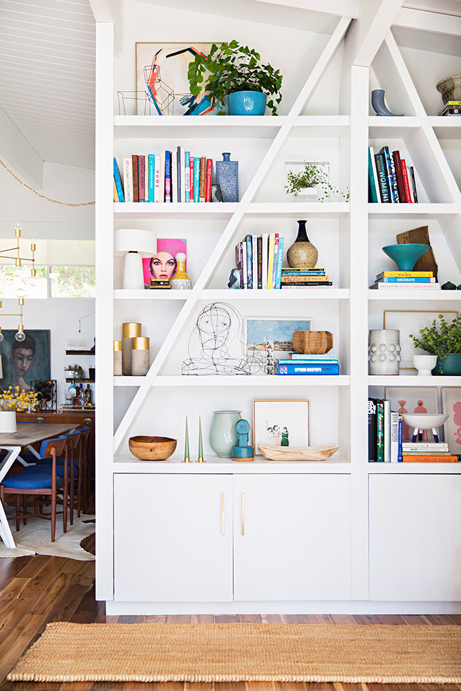 Emily Henderson Home Tour White and Wood Study