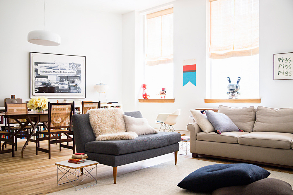 White Living room