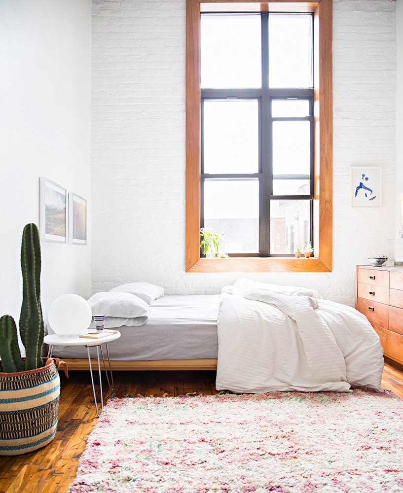 White and Wood Bedroom